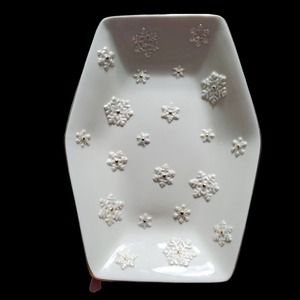 Lenox Candy Dish Gold Trimmed The Winter Splendor